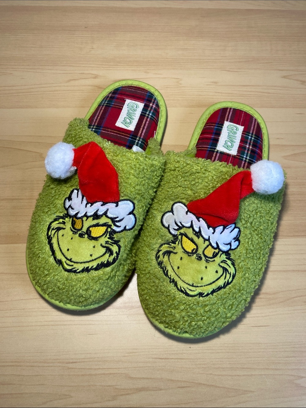 Grinch Slipper Mules